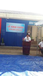 Hiệu Trưởng khai Giảng Năm Học 2018-2019