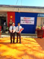 Hiệu Trưởng.vả huyện  ủy viên Lễ Họp Mặt kĩ Niệm 36 Ngày Nhà Giáo Việt Nam 20/11/2018