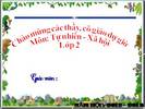 Tuần 14. Câu chuyện bó đũa
